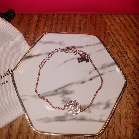 Nwot Kate Spade Rose Gold Rose bracelet - Picture 4 of 5